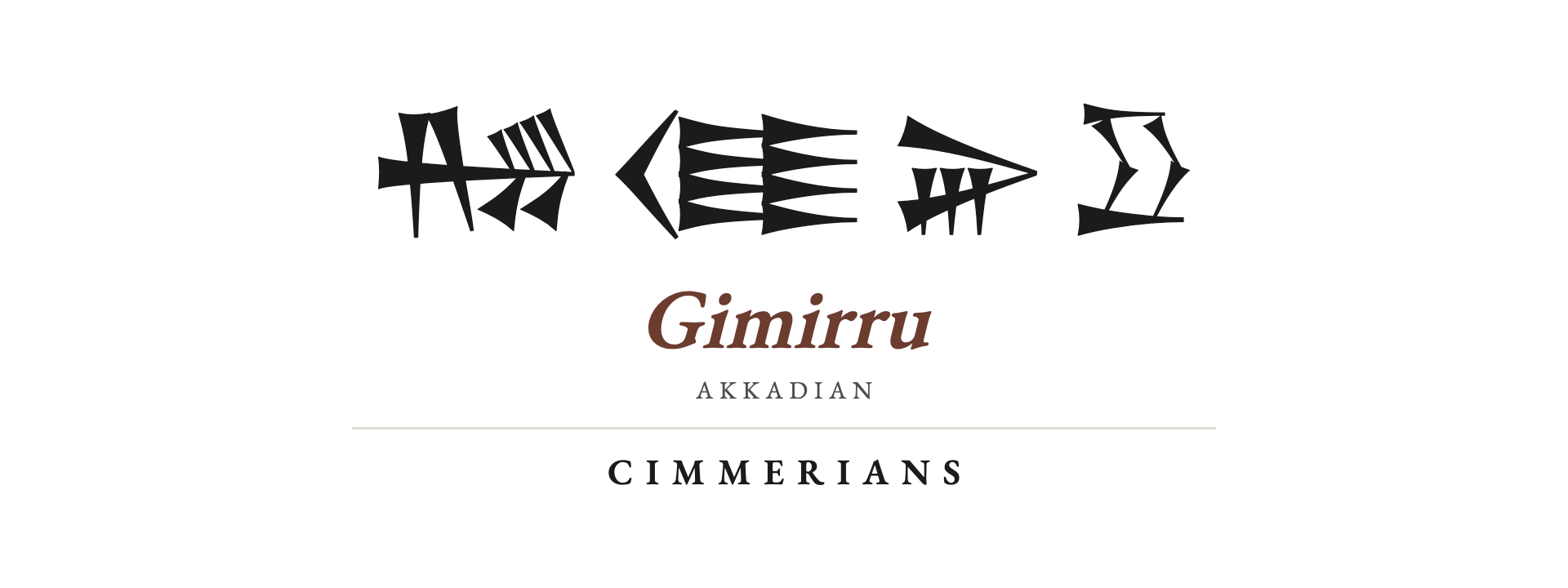 The Cimmerians title card