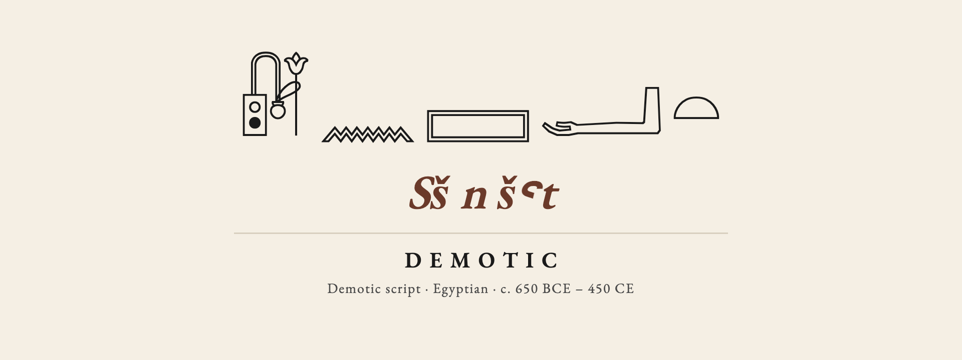 Demotic endonym card