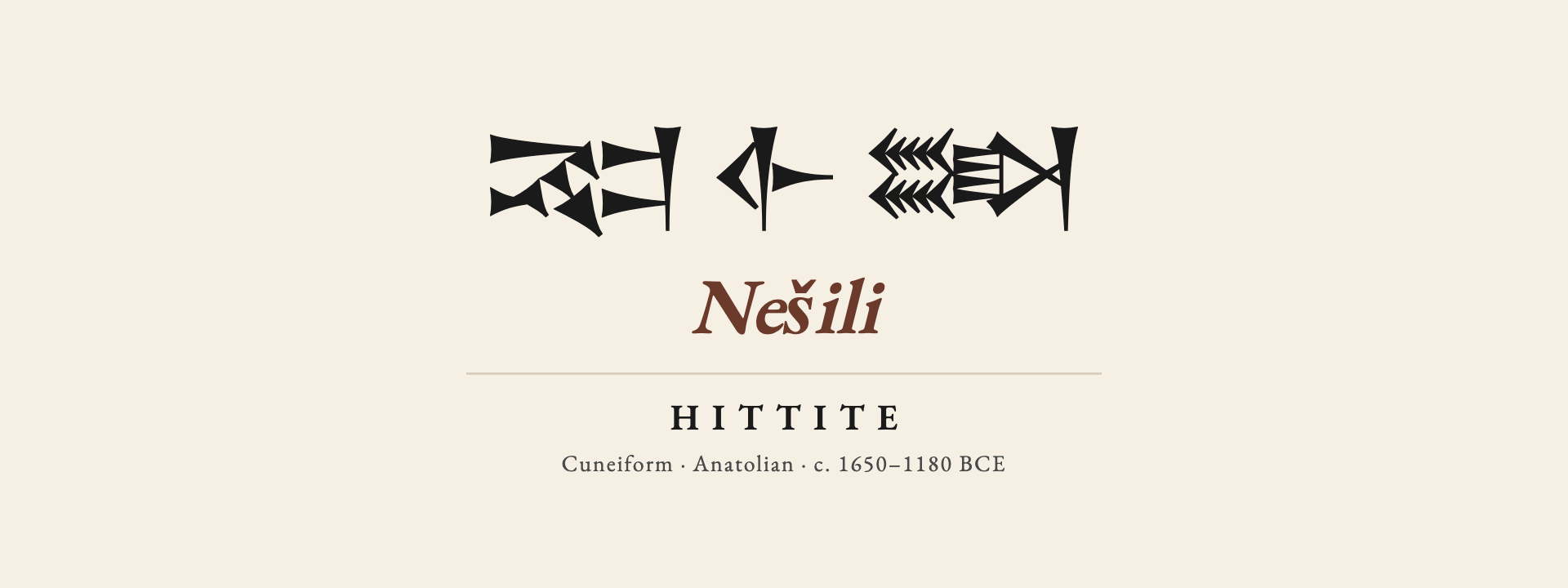 Hittite endonym card